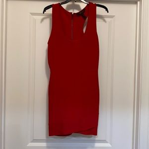 EUC BCBGMaxAzria Red bodycon dress in Large